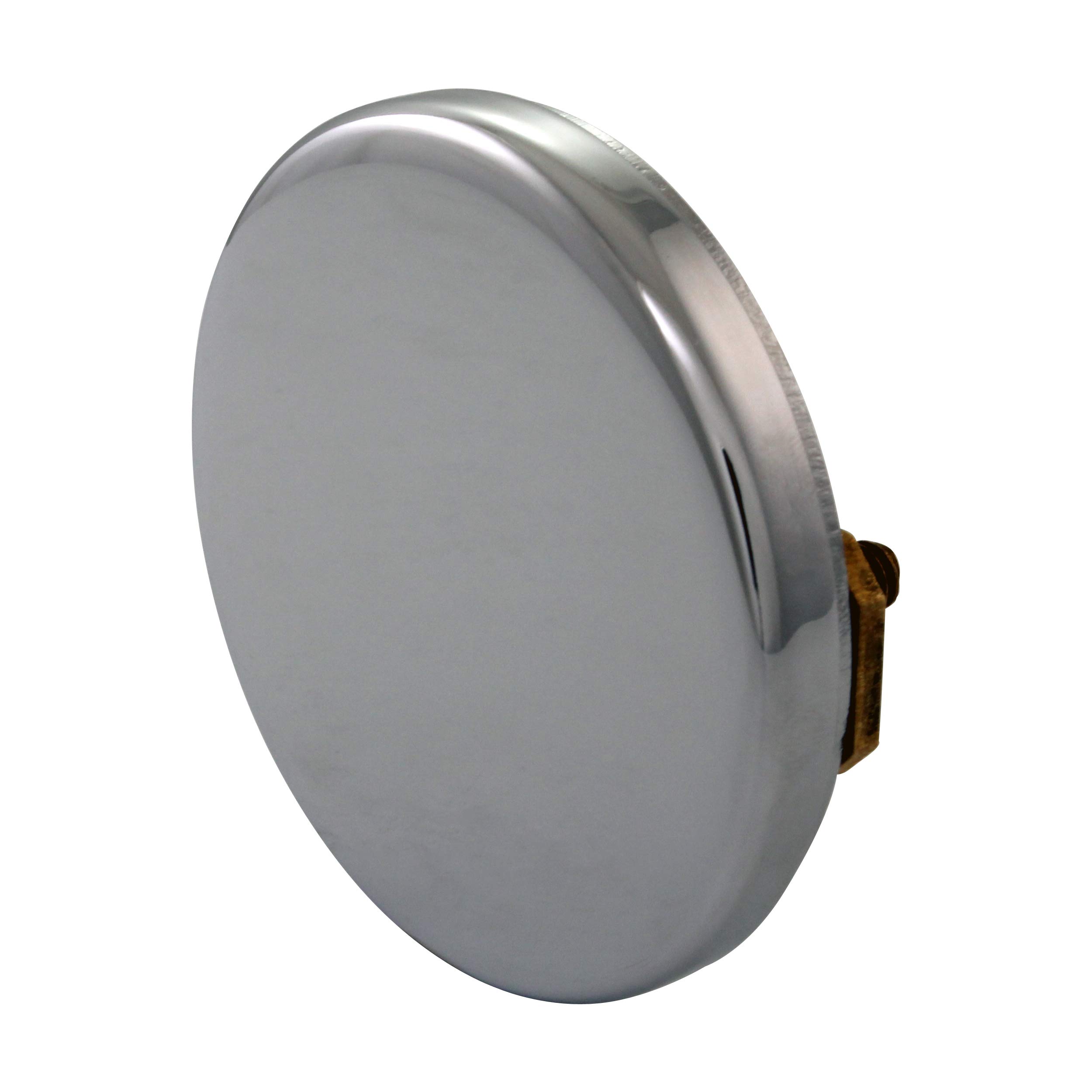 Westbrass 493144H-26 Badewannen-Ablaufgarnitur und Überlaufgarnitur mit Abflussstopfen und Illusionär-Blende, 30,5 cm und 10,2 cm, 1 Stück, poliertes Chrom