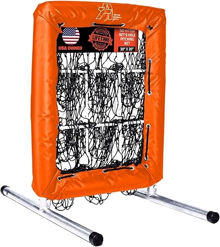 Red de lanzamiento de béisbol Anytime con zona de strike La red No Hitter de 9 agujeros Objetivo de zona de strike para entrenamiento de béisbol