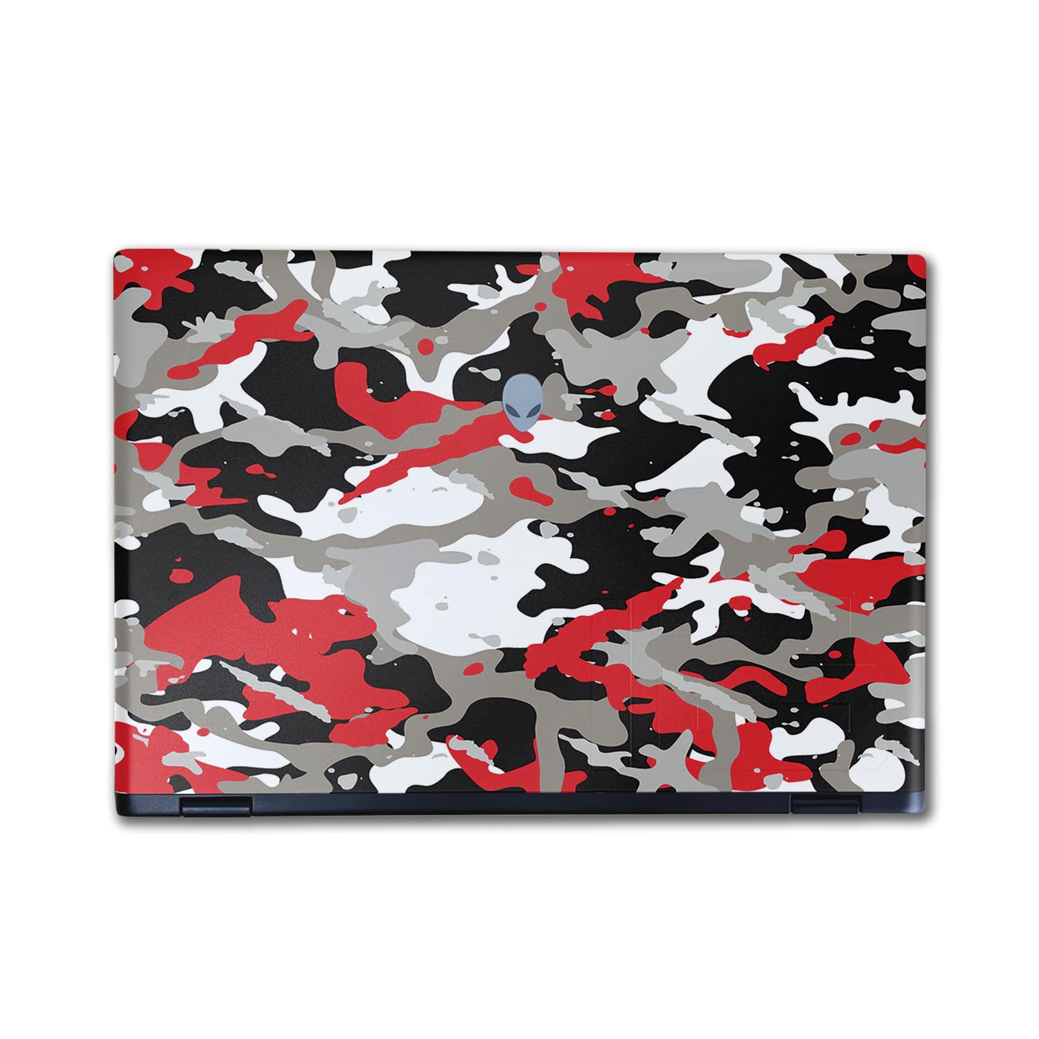 Laptop Skin Compatible with Alienware M16 R2 (2024) - Red Camo - Premium 3M Vinyl Protective Wrap Decal Cover - Easy to Apply | Crafted in The USA by MightySkins