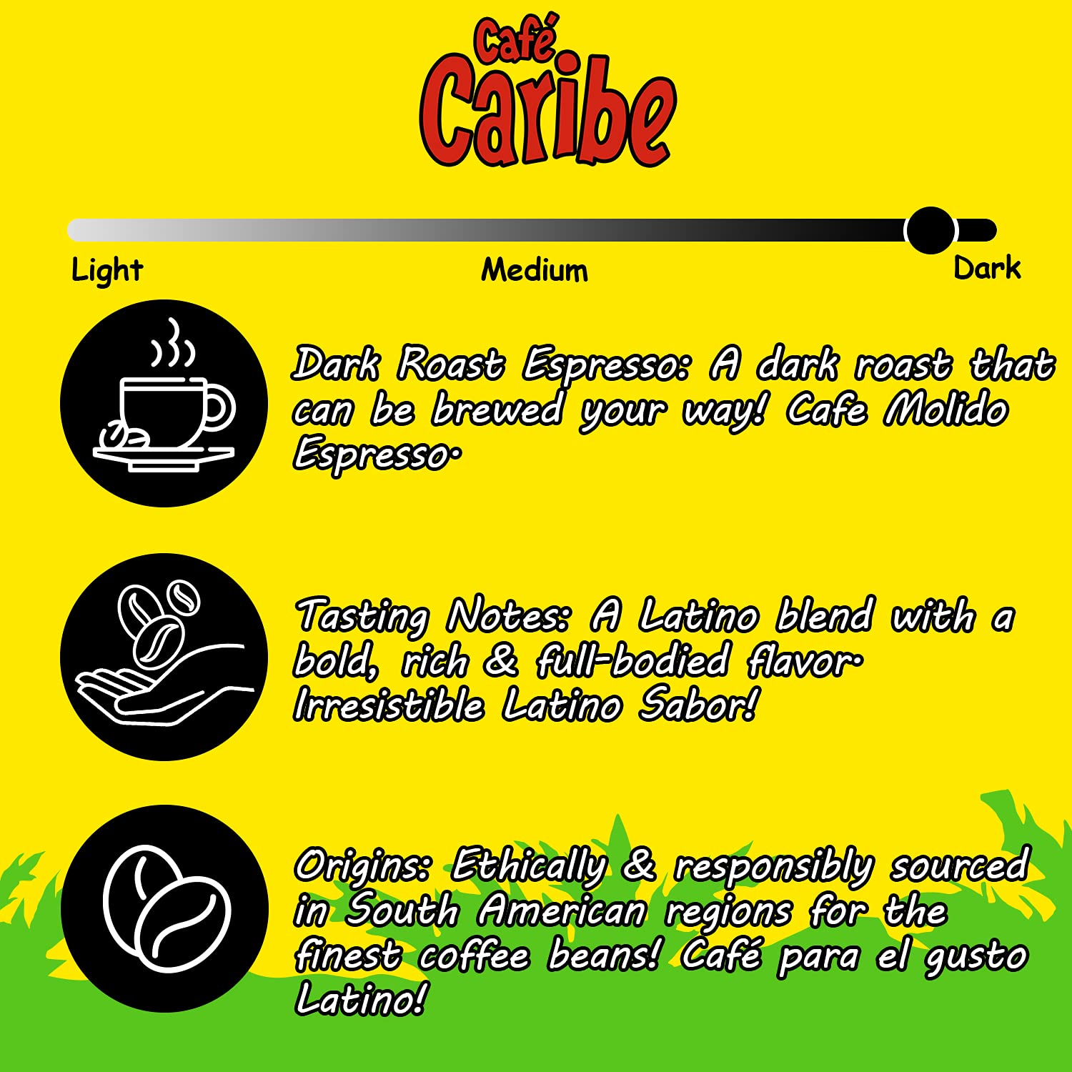 CAFE CARIBE 100% Espresso Coffee Brick, Dark Roast Ground Coffee, 10 Oz. (Pack of 12)