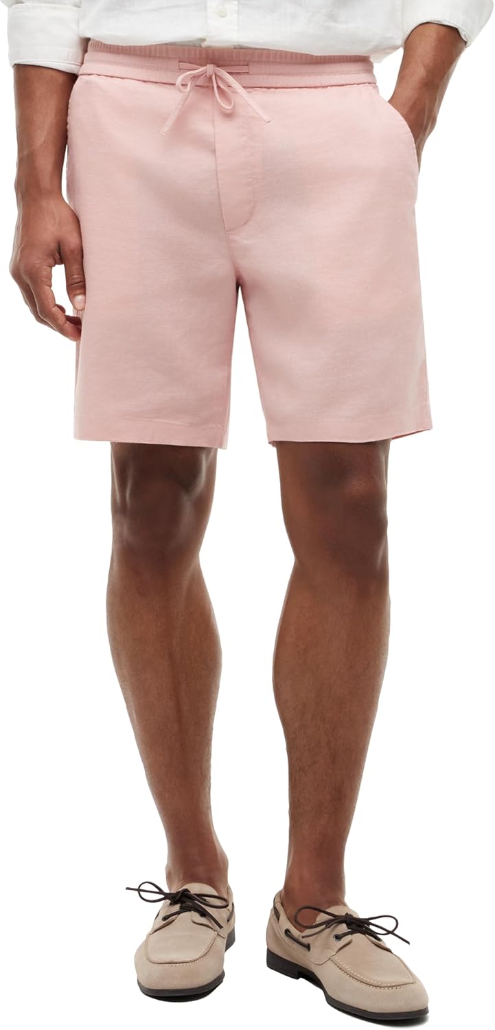 Tommy Hilfiger Men's Lightweight Linen Shorts 8 Inch in Regular Fit