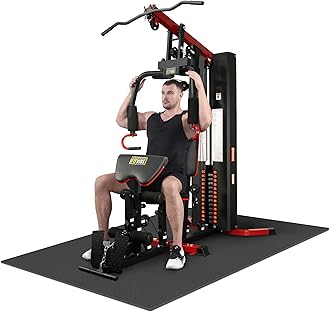Fitvids Multifunctional Home Gym Equipment with 160 lbs Weight Stack, Full Body Workout Weight Machine, Strength Training Exercise Equipment with Pulley System & Leg Press, All-in-One Workout Station