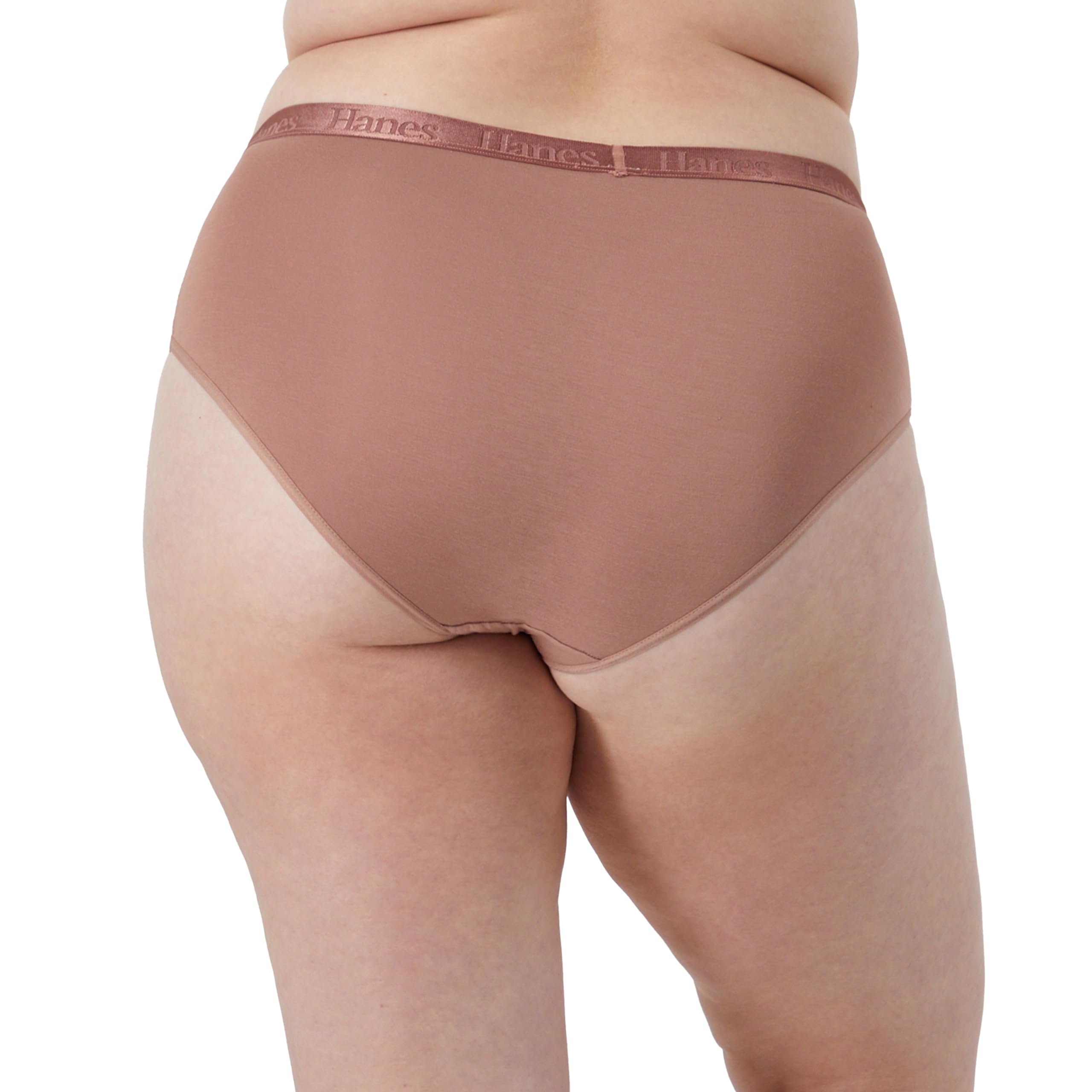 Hanes Originals Ultra Supersoft Hipster Underwear, Confezione da 5, Viscosa di Bamboo Panties Slip a Culotte Donna (Pacco da 5)