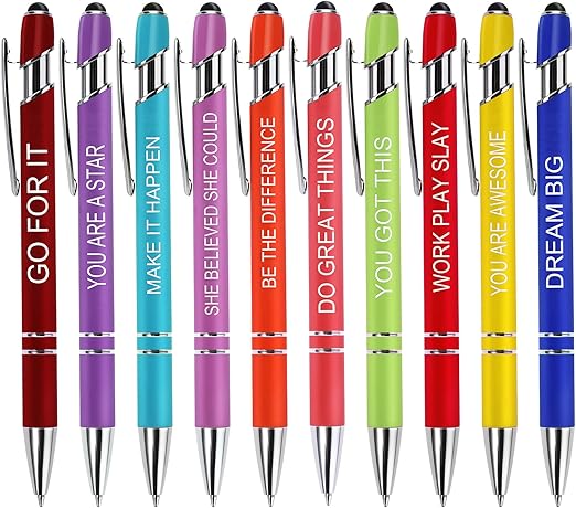 5er Set Kugelschreiber Mit Puppen-Design - 0,7mm Blaue Tinte Für Schule & Büro