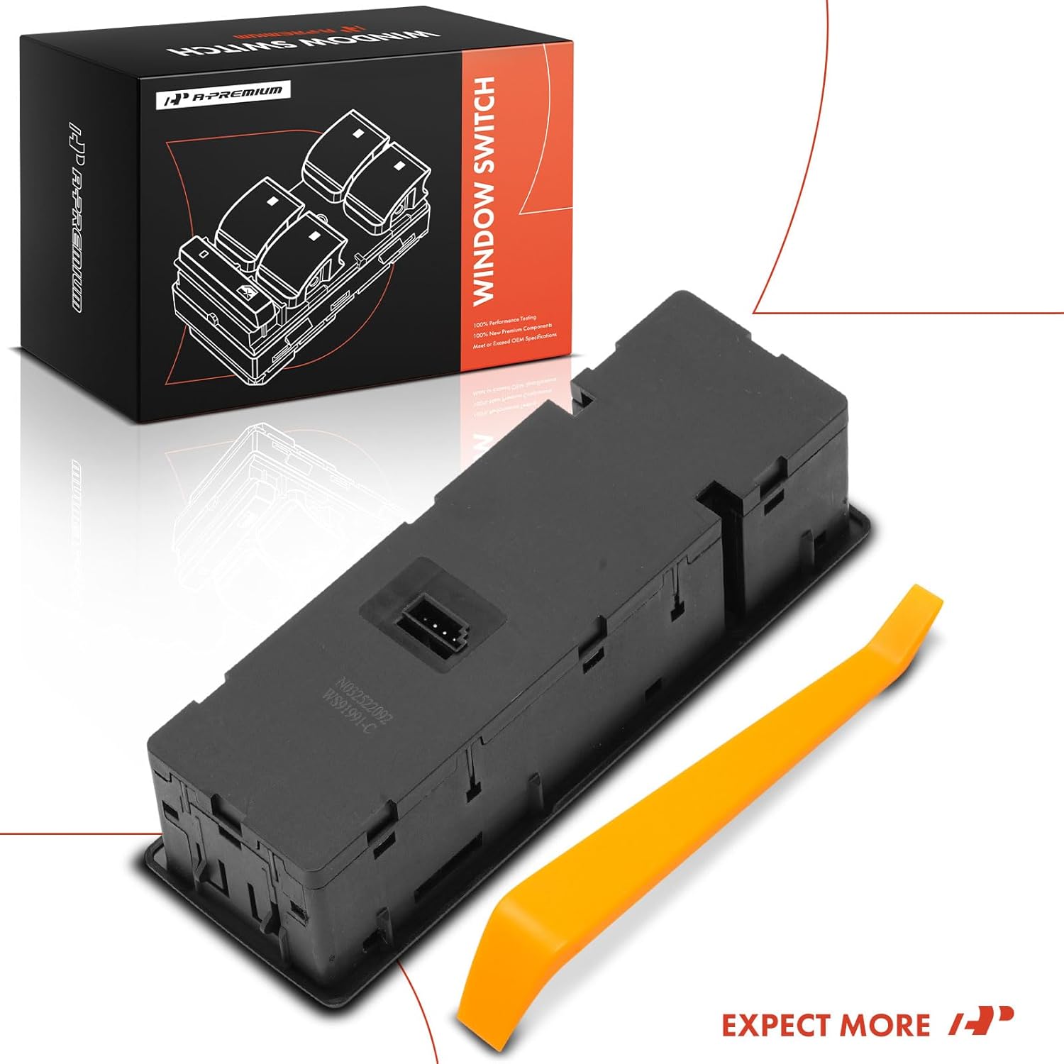 A-Premium Power Window Switch Compatible with Freightliner Cascadia 2017, Left Driver Side