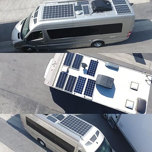 Miniatura 7 de ExpertPower - Paquete de 6 paneles solares monocristalinos de 100 vatios y 12 voltios, diseño compacto de 35.43 x 22.83 x 1.18 pulgadas, módulo de