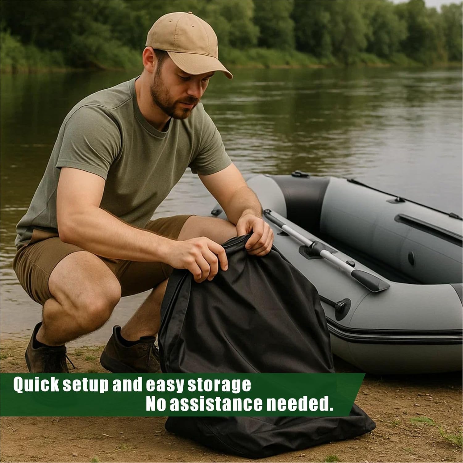 Inflatable Dinghy Boat Cover for 10 to 11ft - Waterproof UV Resistant Marine Grade Protector Fits Zodiac, Avon, Achilles, West Marine, Saturn, Mercury, Baltic 10-11 feet(130" Lx63 Wx18 H)
