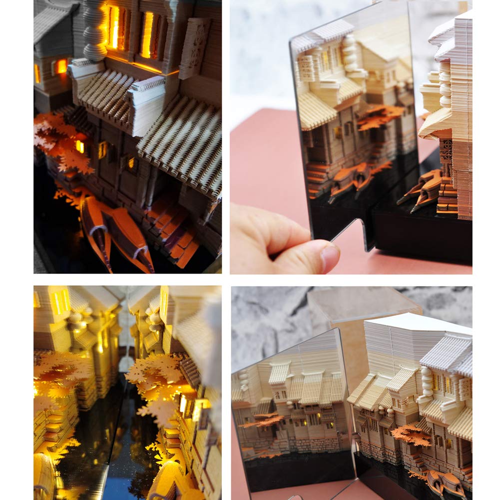 Note Paper Art Building Block 3D Notes Convenience Stickers Papers Card Craft Creative Postnotes, 1 szt., 160 arkuszy (7)