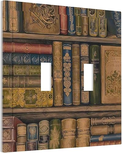 Miniatura 204 de Placa de pared de tortugas marinas, hierba oceánica, medusas, peces y algas marinas, placa de pared de doble palanca, cubierta de interruptor de luz