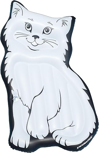 Miniatura 26 de SWIMLINE Flotador de piscina original de USA Island, tumbona de vinilo duradera para adultos y adolescentes, divertido flotador de piscina para Isla