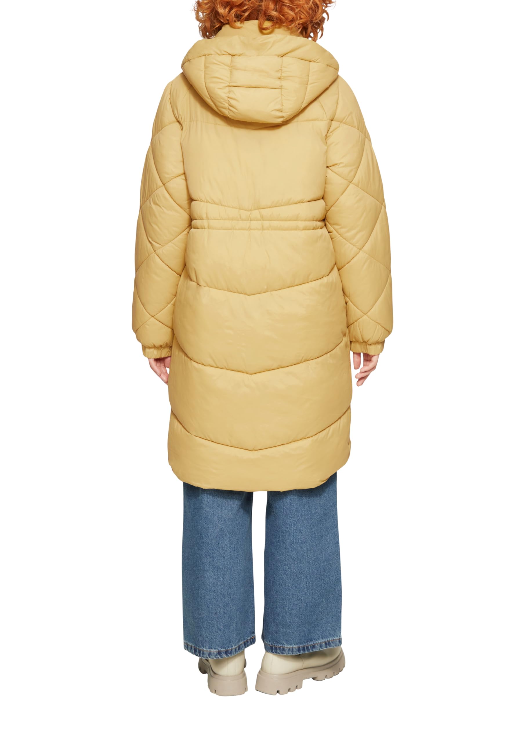 s.Oliver Damen Outdoor-Mantel – warm wattiert, Steppung, Kapuze