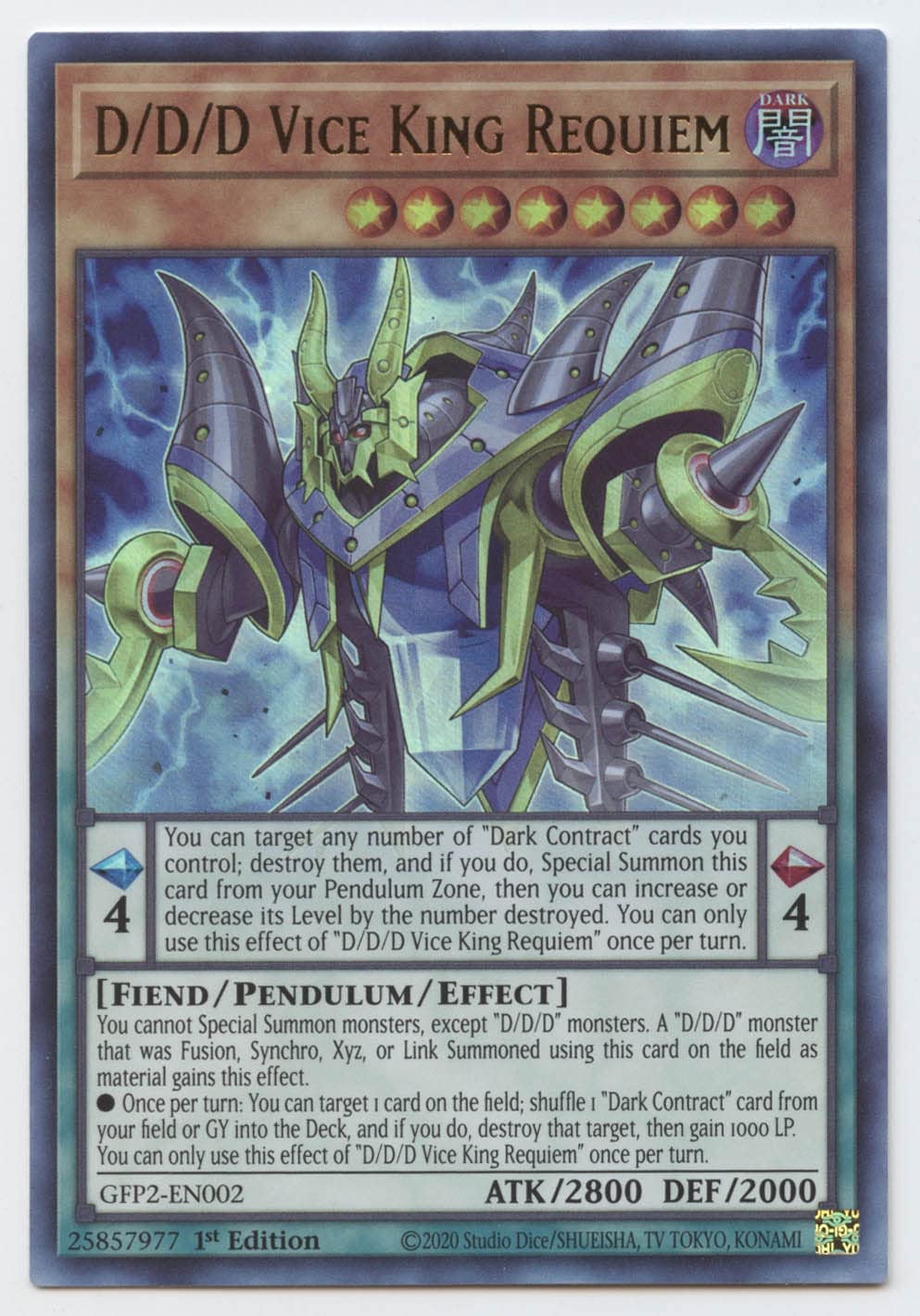 Amazon.com: D/D/D Vice King Requiem - GFP2-EN002 - Ultra
