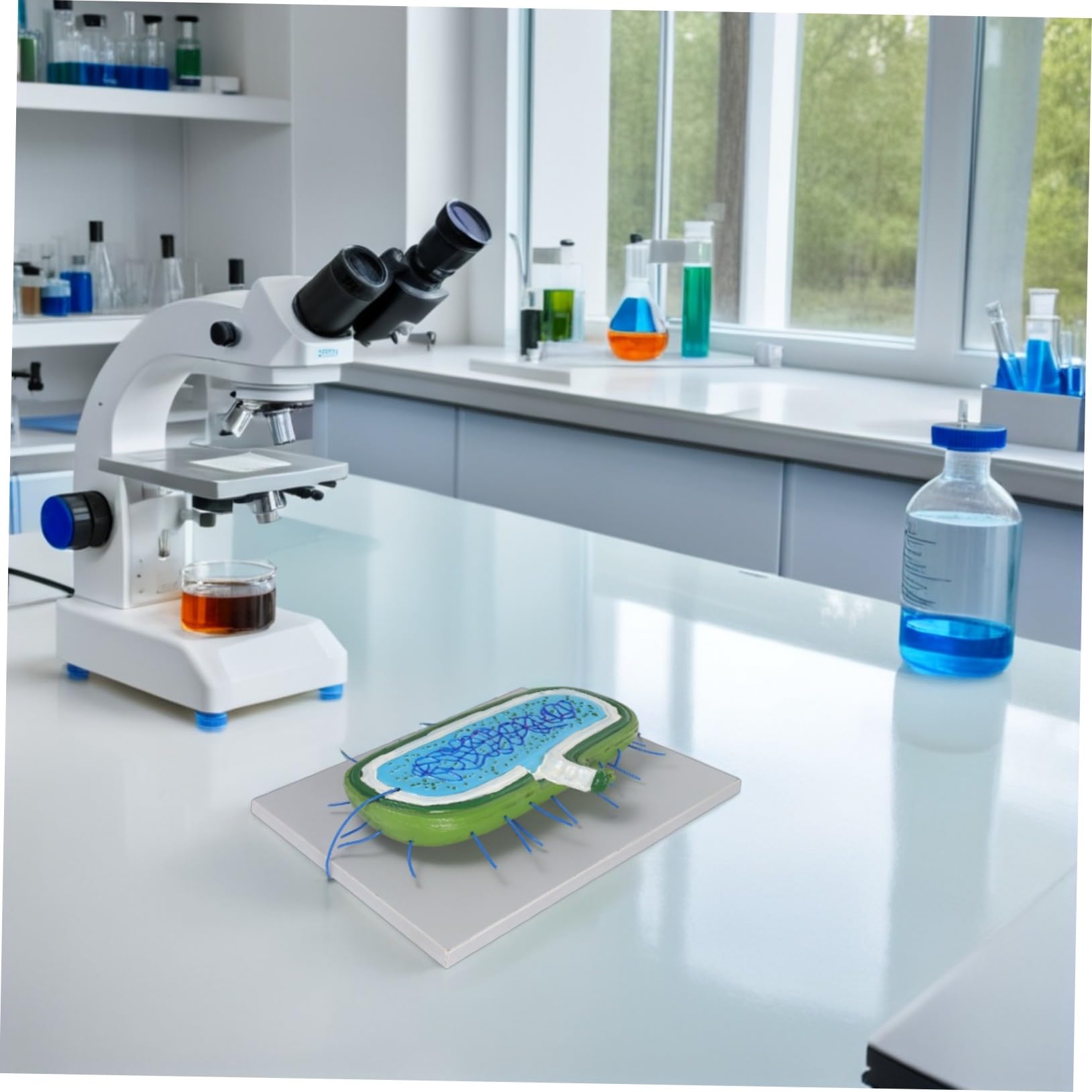 Zellkernmodell als Vergrößertes Kunststoff Demonstrationsmodell für Schüler | Detaillierte Organellen, Interaktiv für Biologieunterricht, Naturwissenschaftliche Demonstrationen, Lernumgebung