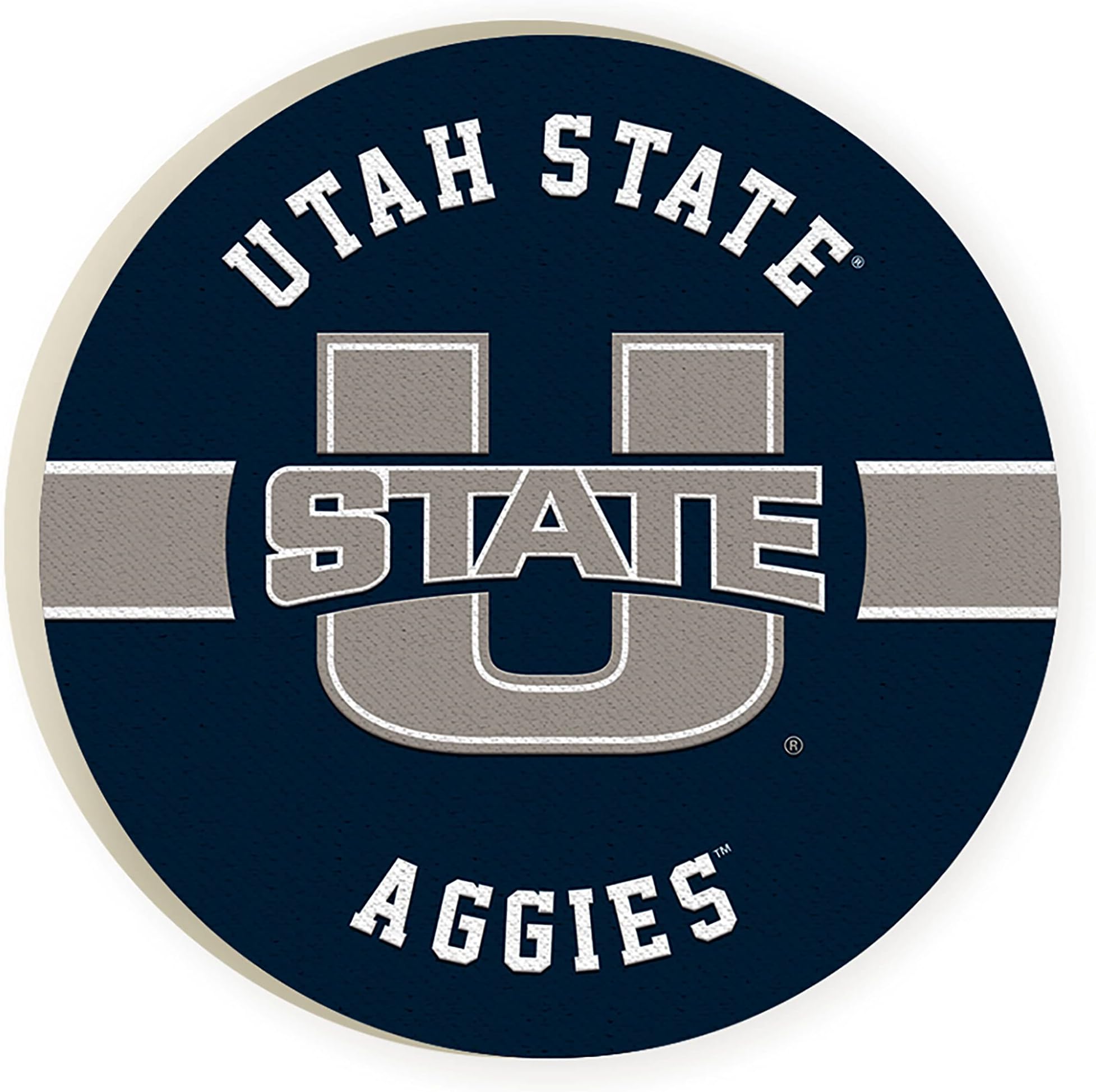 Utah State University Aggies Logo 2.75 x 2.75 Ceramic Car Coasters Pack of 2