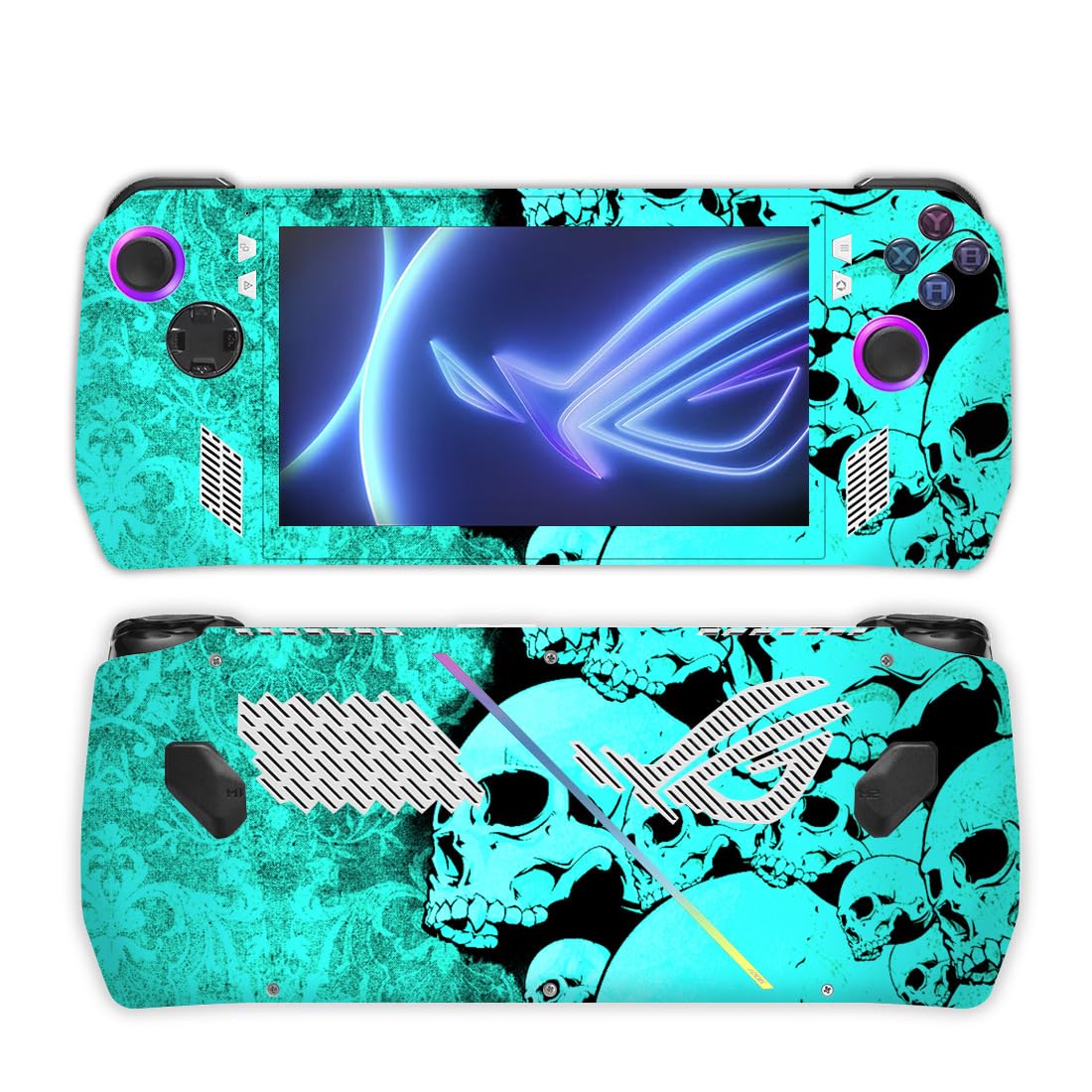 Sticker Skin Decal Compatible for ROG Ally, Handheld Gaming Console Decoration Sticker Wrap Cover Case Anti-scratch DIY Protection Skin Protective Decal Skins Protector Full Set (0176)