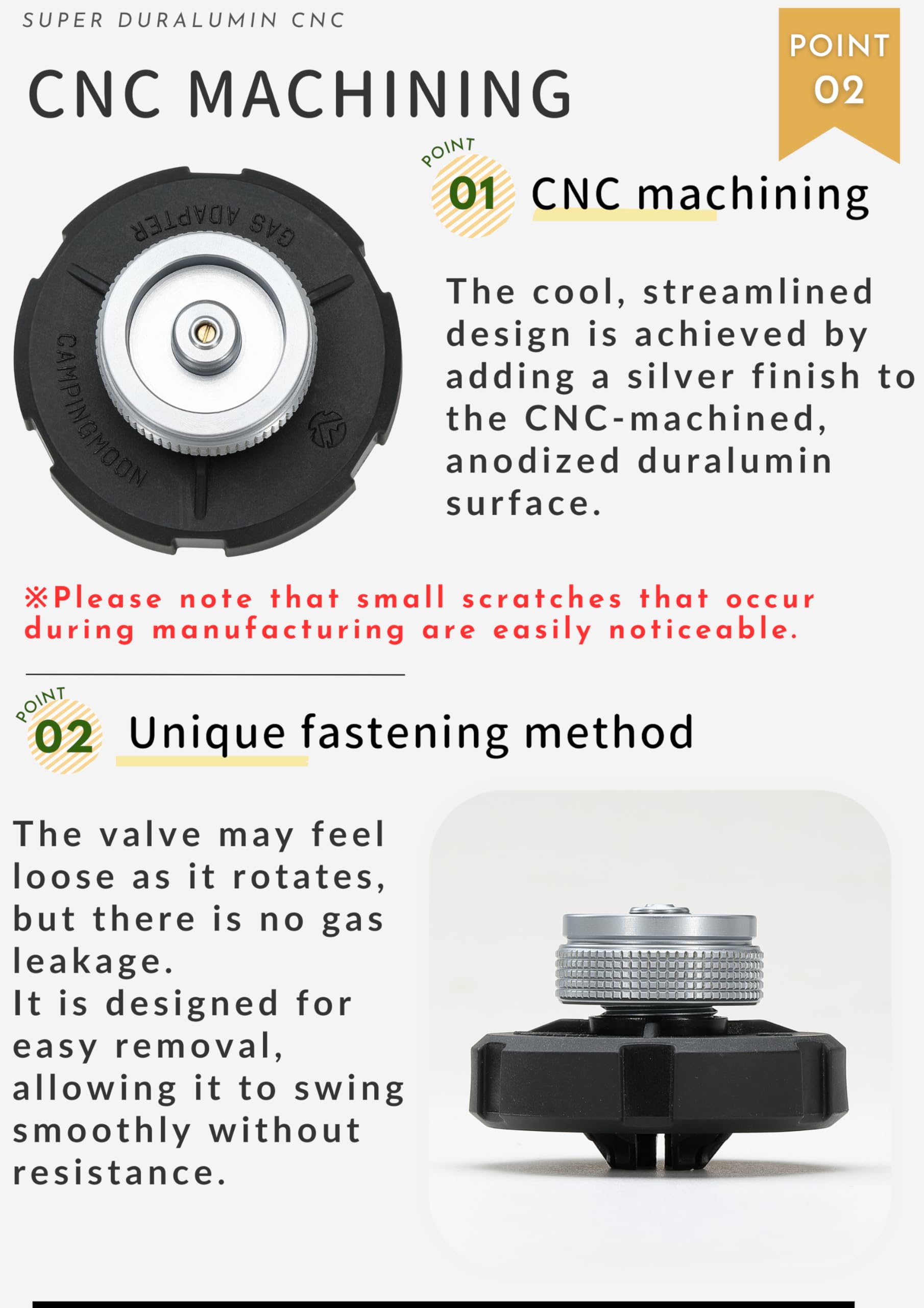 camping moon CV Cartridges Adaptor for Easy-Click Bayonet