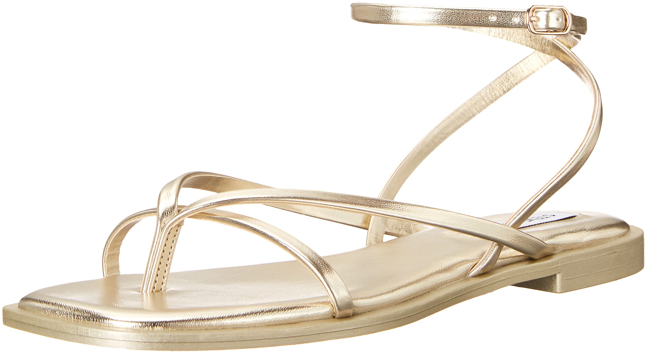 Steve Madden Women's Agree Sandal, Gold, 4.5 UK