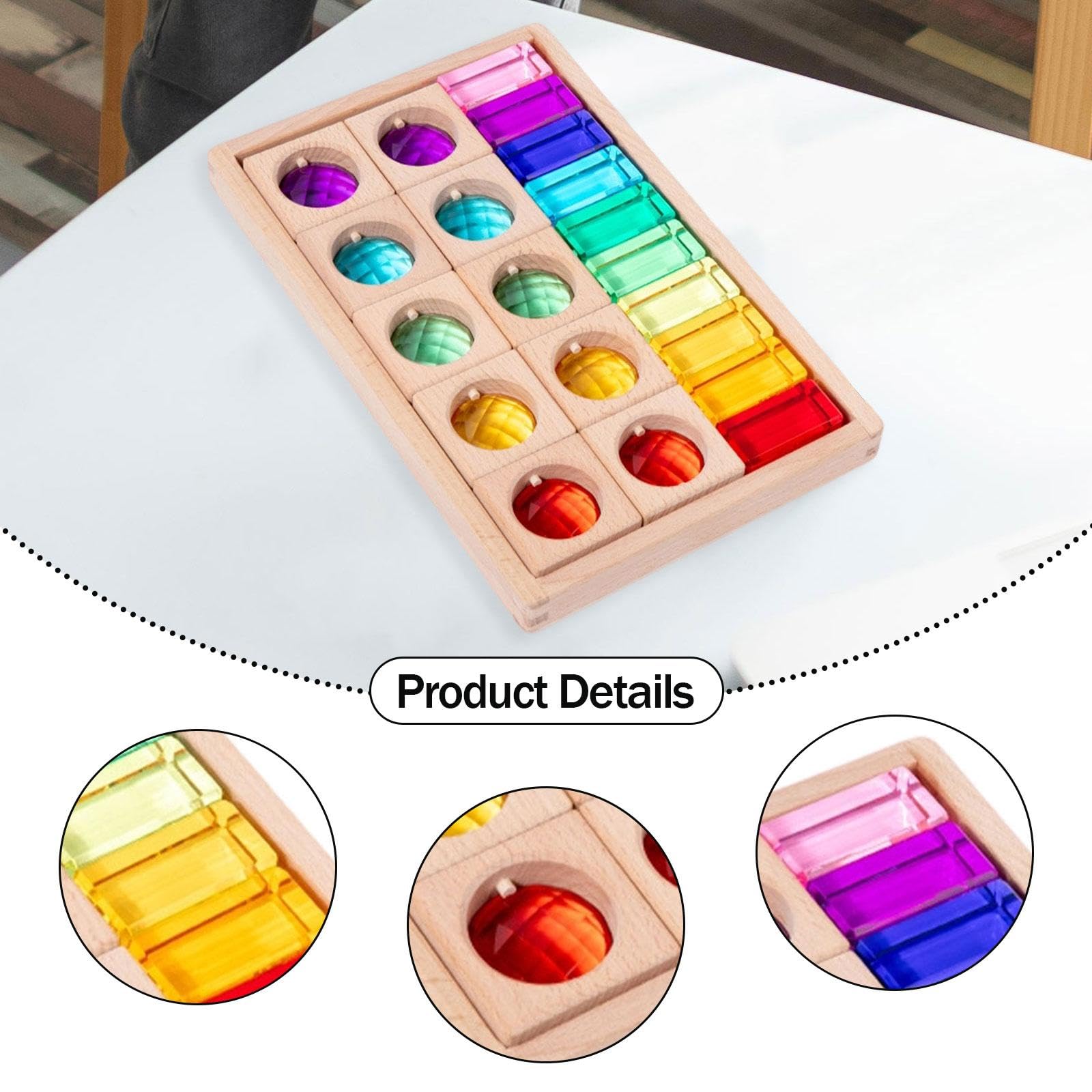 Gioco di Impilamento Dei Cubi, Gioco di Apprendimento Dei Colori, Apprendimento Precoce, Regali di Natale, Allenamento Sensoriale, Blocchi