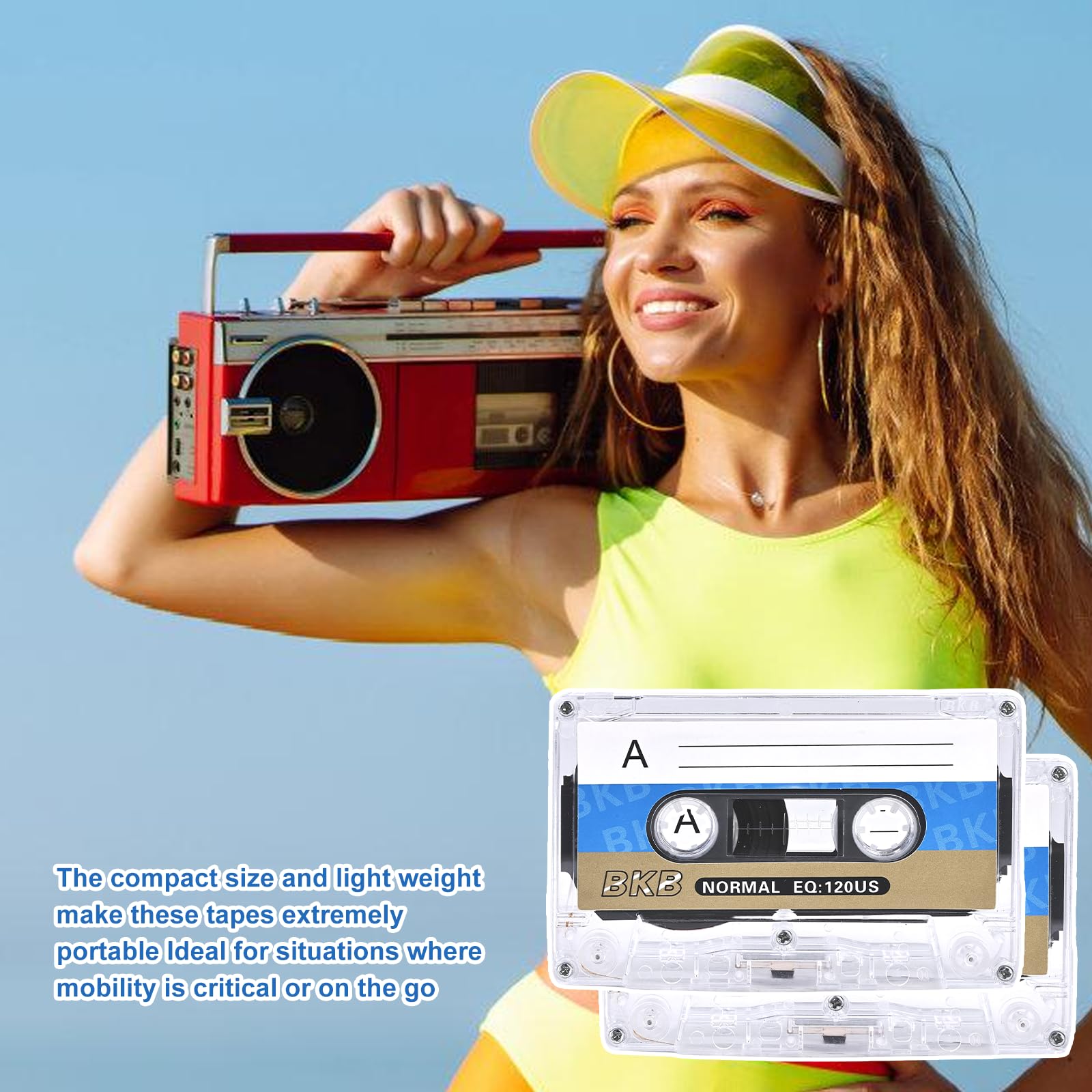 Bandes vierges pour microcassettes: 10 pièces Audio Cassette Tapes, 60 minutes d'enregistrement, parfait pour les conférences et les séminaires - Enregistrement audio de haute qualité avec