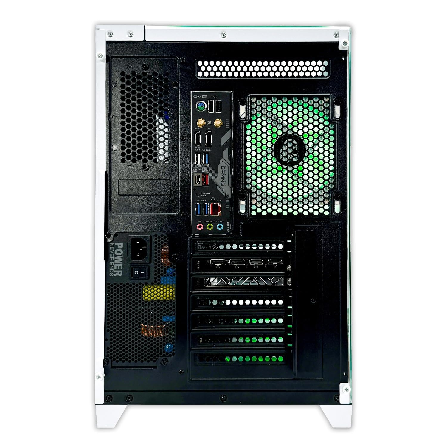 NitroPC - Pack Extremo | PC Gaming Completo (AMD Ryzen 7 5800X 3.8GHz, RTX 5060 8GB, RAM 32GB, M.2 1TB, Windows 11 Pro, RGB | WiFi, Monitor 24", Teclado, ratón, Auriculares) PC sobremesa (Blanco)