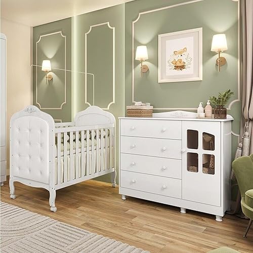 Quarto de Bebê Berço com Capitonê