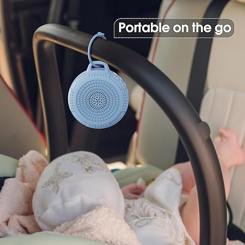 Miniatura 2 de Máquina de ruido blanco, máquina de sonido recargable por USB para dormir del bebé con luz nocturna, máquina portátil de ruido de viaje pequeña, 42