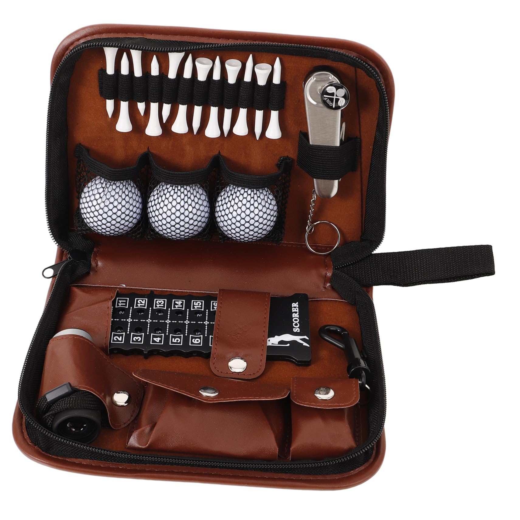 GALPADA 1set Multi-Function Golf Accessory Set Storage Bag Convenient Golf Tools Kit Outdoor Sports Essentials for Easy Organization and Accessibility
