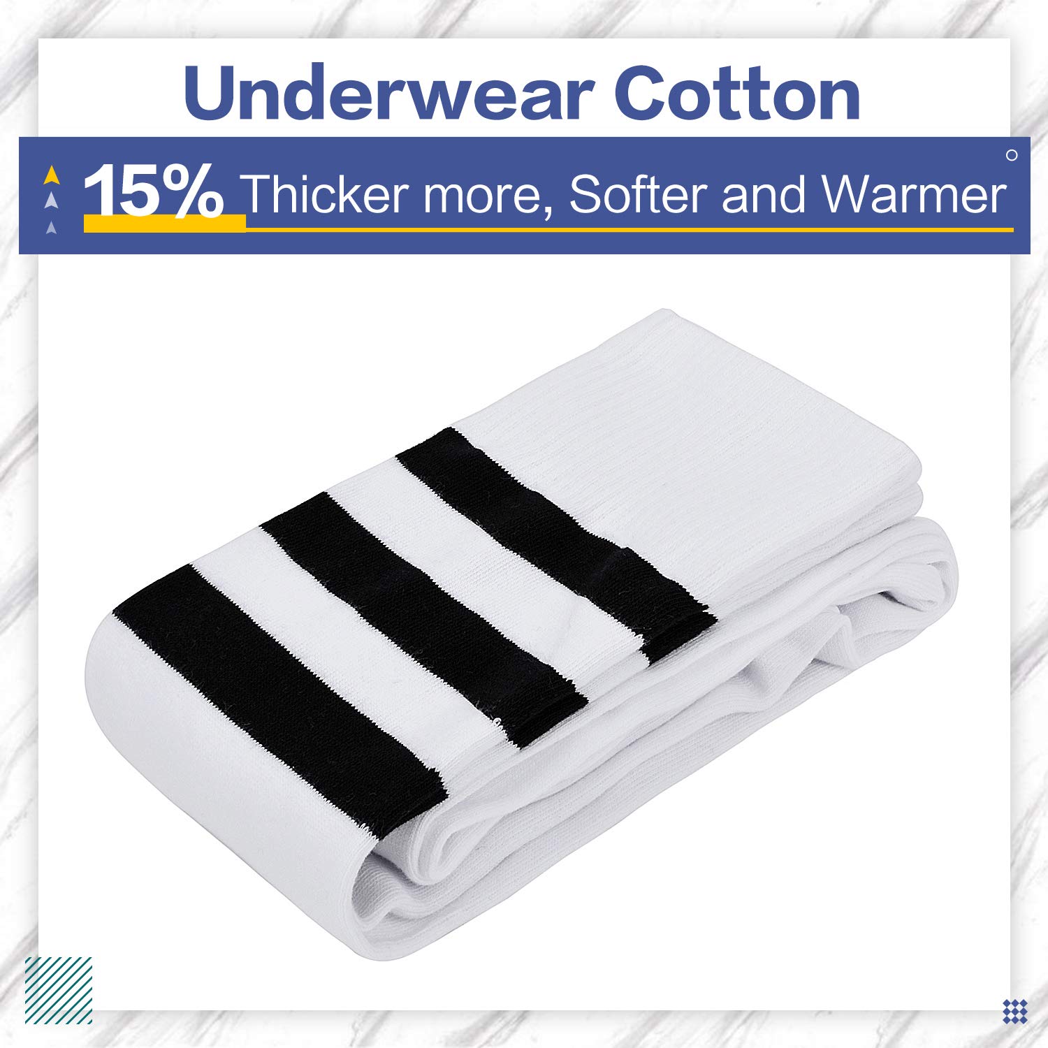 Kayhoma Extra Long Cotton Stripe Thigh High Socks Over the Knee High Plus Size Stockings…