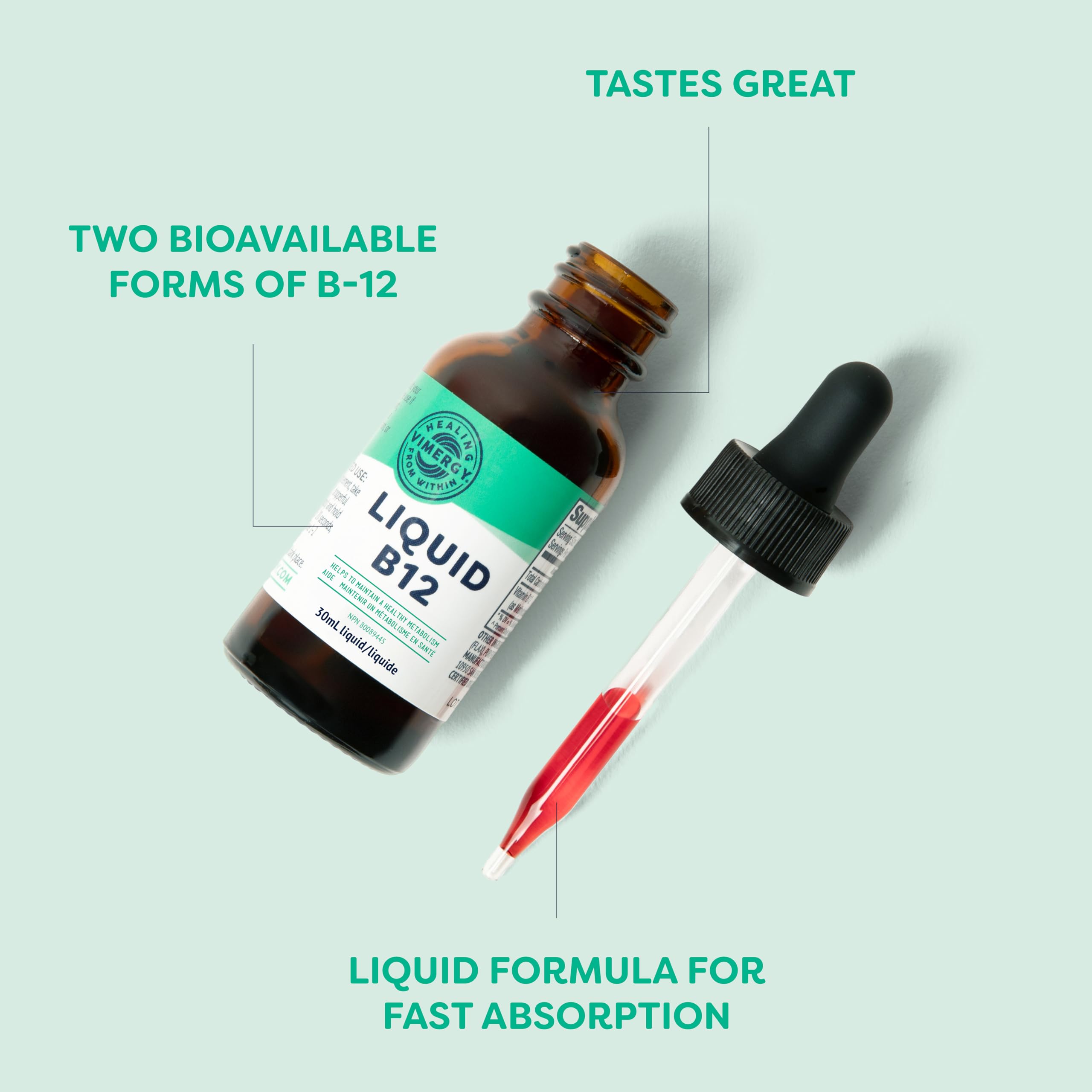 Brain Body Nourish*, Clinical Strength B12 2500mcg, 7X Action, 1 Mo Supply — Amazon image 3