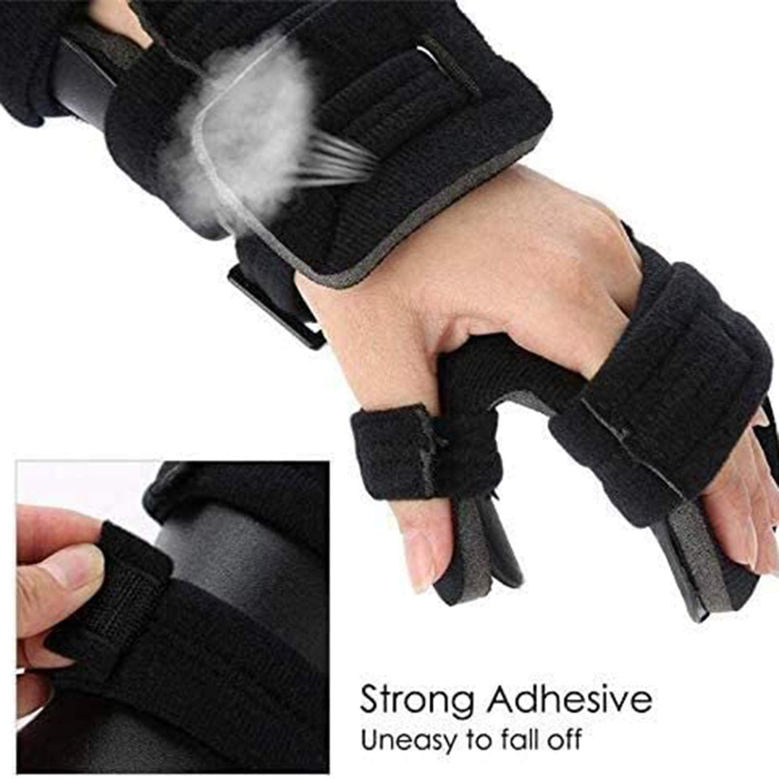 Férula De Mano En Reposo Muñequera Soporte para Dedos Banda De Fijación para Fracturas De Mano Adecuado para Fracturas De Mano Esguinces De Muñeca,Left,L