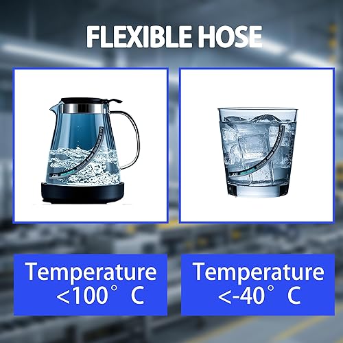 Miniatura 5 de Haichy 26711-06-06-36 - Conjunto giratorio de manguera hidráulica de 3/8 pulgadas con hembra JIC X hembra JIC, 36 pulgadas de largo, 4785 PSI