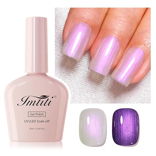 Miniatura 37 de Imtiti - Esmalte de uñas de gel blanco lechoso, esmalte de uñas de gel nude transparente blanco para uñas, esmalte de gel blanco translúcido UV/LED