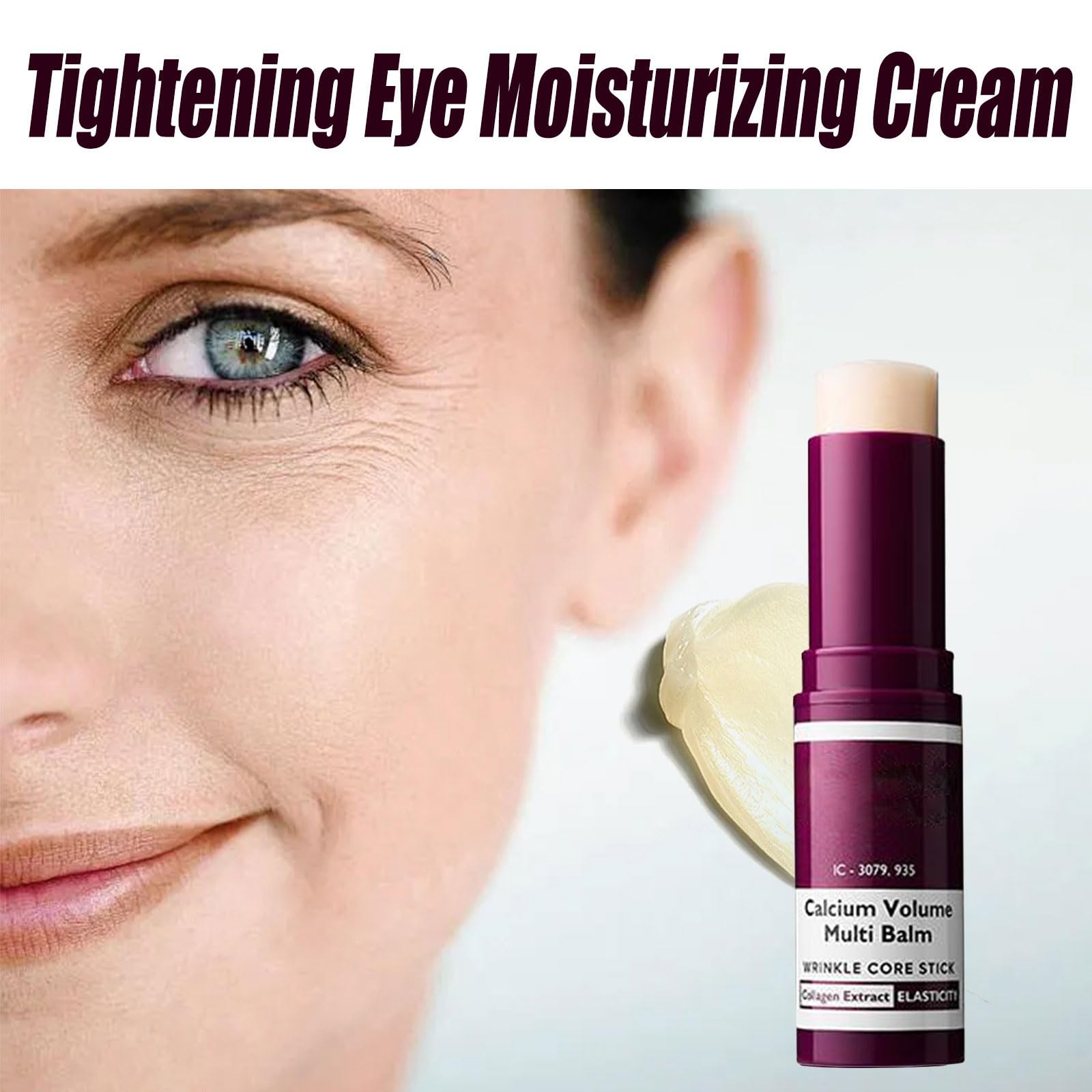 2 pezzi Calcium Volume Multi Balm, Stick Coreano Viso Antirughe, Anti-caduci, Adatto per Gli Occhi, il Viso, il Collo, Firming Skincare Stick Stringe La Pelle Ripara e Idrata