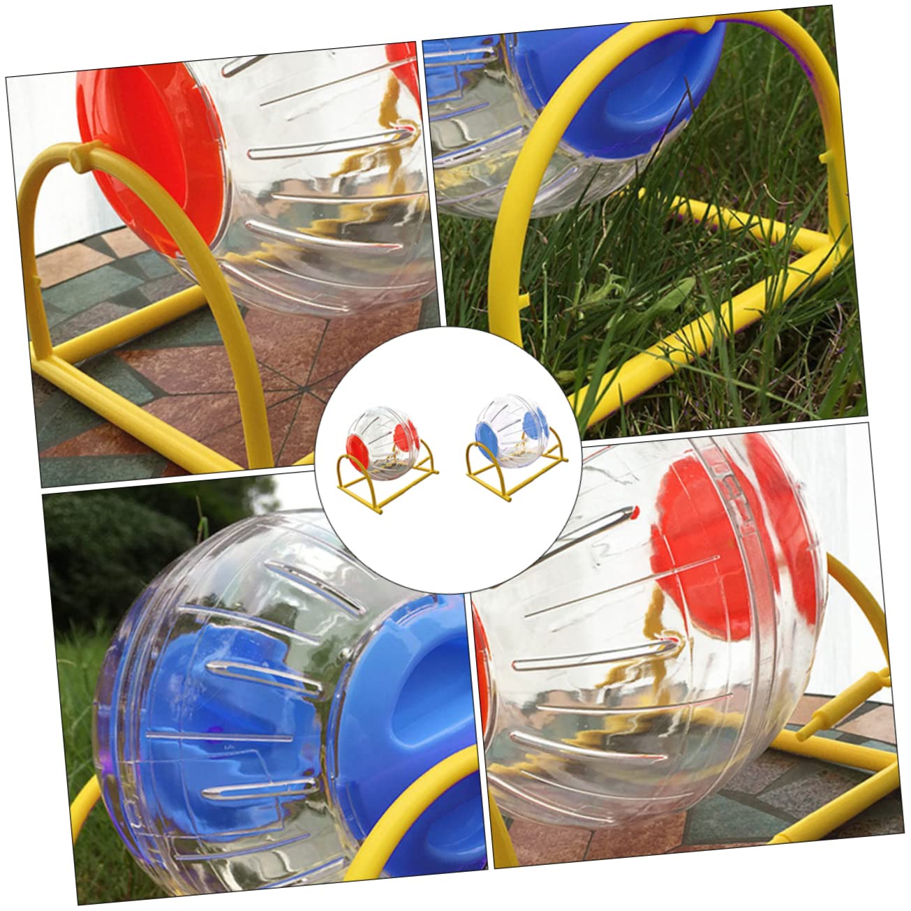 Hohopeti 2stücke Laufrad Für Hamster Spielzeug Haustier-trainingsspielzeug Hamsterballspielzeug Hamsterspielzeug Haustierspielzeug Hamster-übungsspielzeug