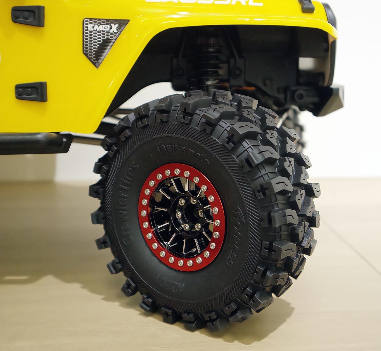 2.2 Crawler Tires 136mm/5.35inch Fit 2.2 Beadlock Wheel Rims For Traxxas TRX4 Axial SCX10 II AX10 Wraith D90 With White Foam Inserts (4Pcs) (A2201)