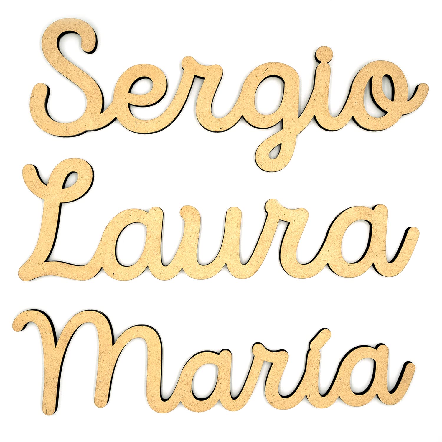 ARLUMA | Nombre Decorativo Madera Personalizado | Decoración Dormitorio Bebe Niño Niña | Regalo Nacimiento Bodas Bautizo Comunión Baby Shower Aniversario Colgar Pared Puerta Habitación Niños Niñas