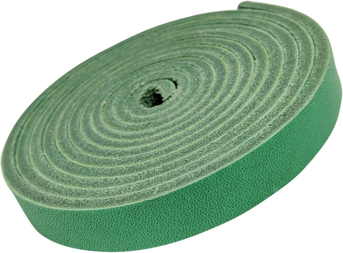 TOFL Genuine Top-Grain Leather Strap | 72 Inches Long | 1/2 Inch Wide | 1/8 Inch Thick (7-8 oz) | 1 Leather Strip for DIY Arts & Craft Projects, Clothing, Jewelry, Wrapping | Black