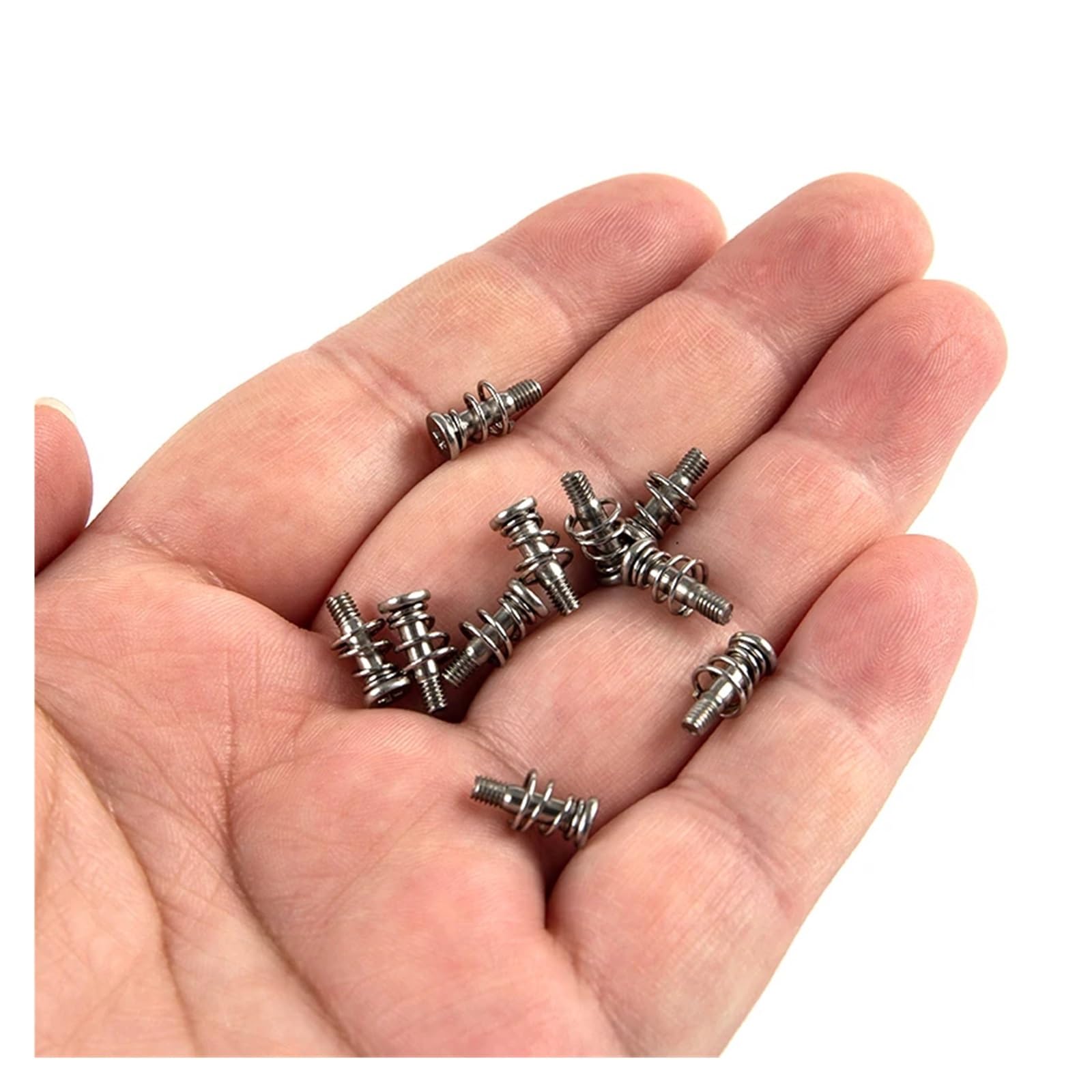 Viti Ventola PC 10 Pezzi M2 M2.5 Molla nichelata,Viti per ventole(M2x8mm)