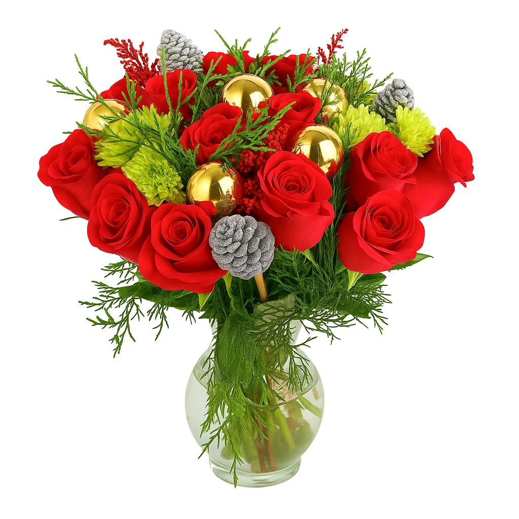 Noel in Vase | Fresh Flower Arrangement | Arabella Bouquets | Flowers for Delivery, Congratulations, Christmas