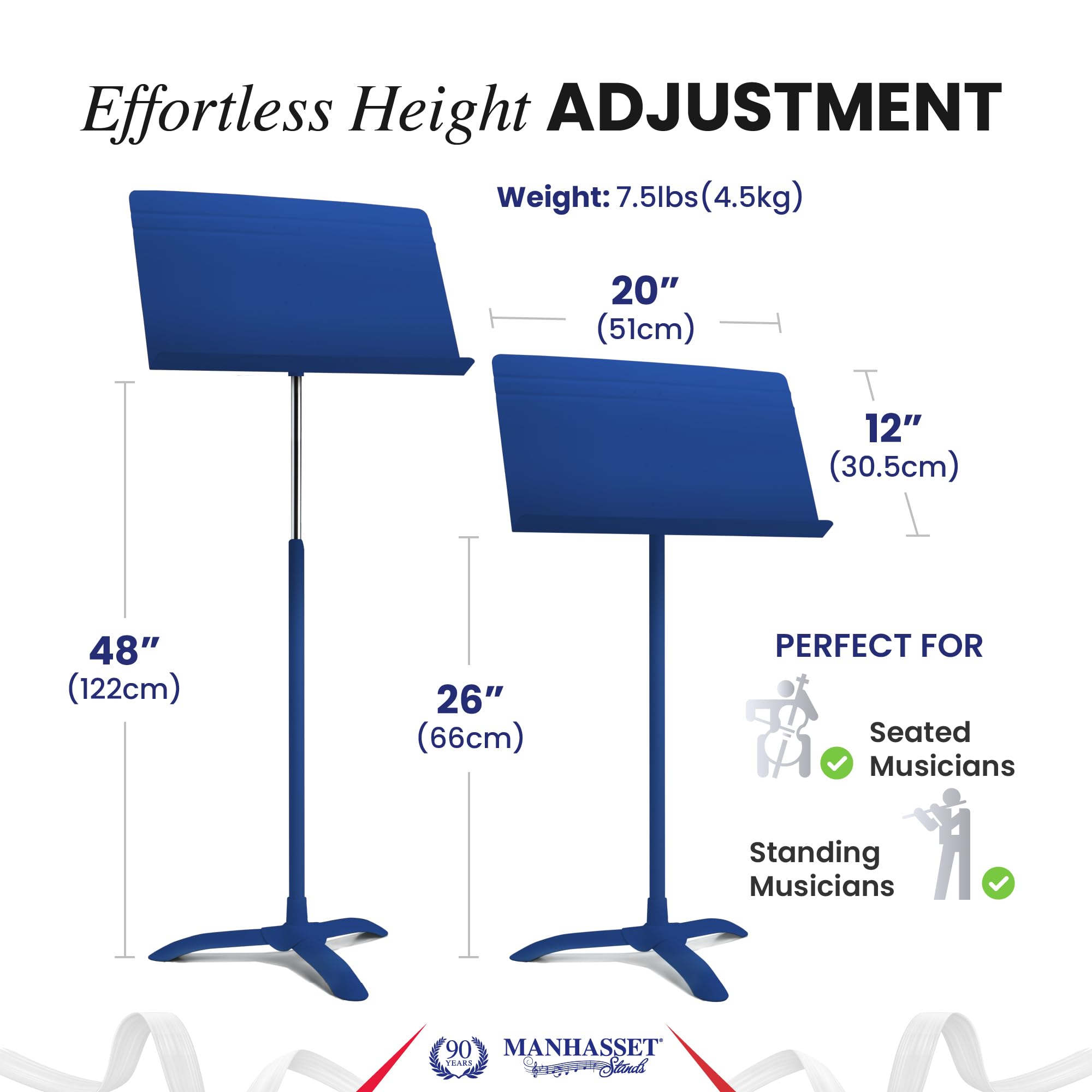 Amazon.co.jp: マンハセット Manhasset 譜面台 M48MBL