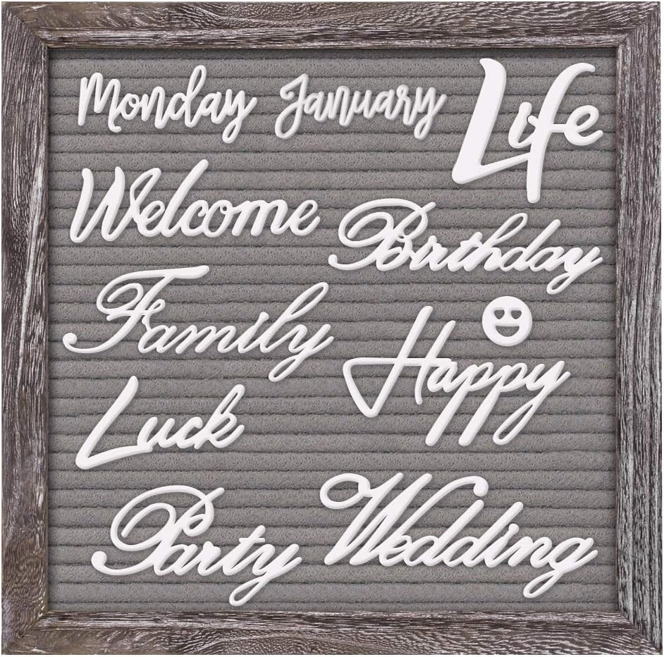 Double Sided Felt Letter Board with Wood Frame - Image 14