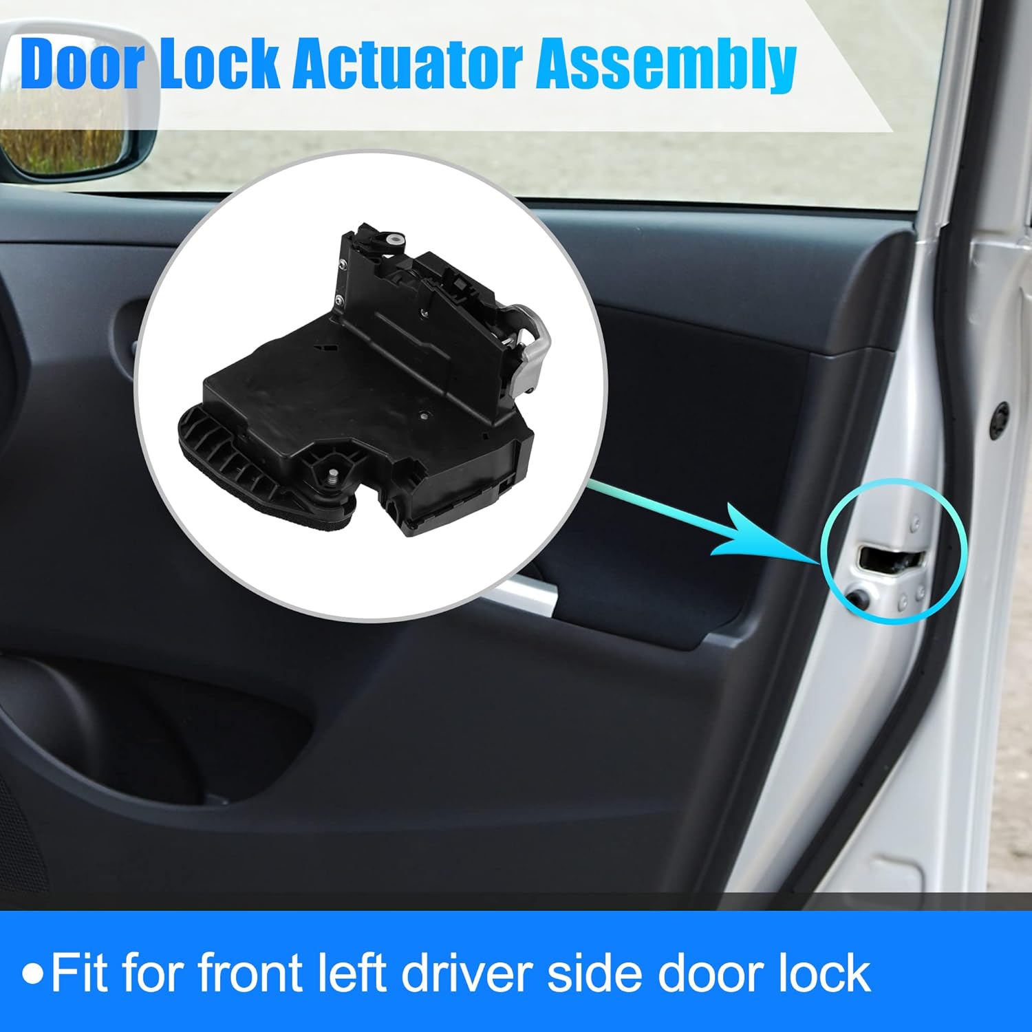 X AUTOHAUX Front Left Door Lock Actuator for Chevrolet Silverado 1500 2015-2018 for GMC 13592289 Door Latch Lock Actuator