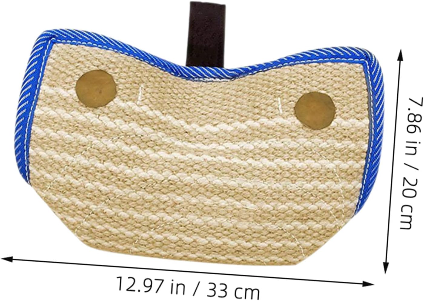 BESTonZON Sturdy Jute Bite Pillow Dog Tug with Handle for Puppy and Dog Training, Enhances Efficiency and Withstands High Intensity Use in Pet Training Centers