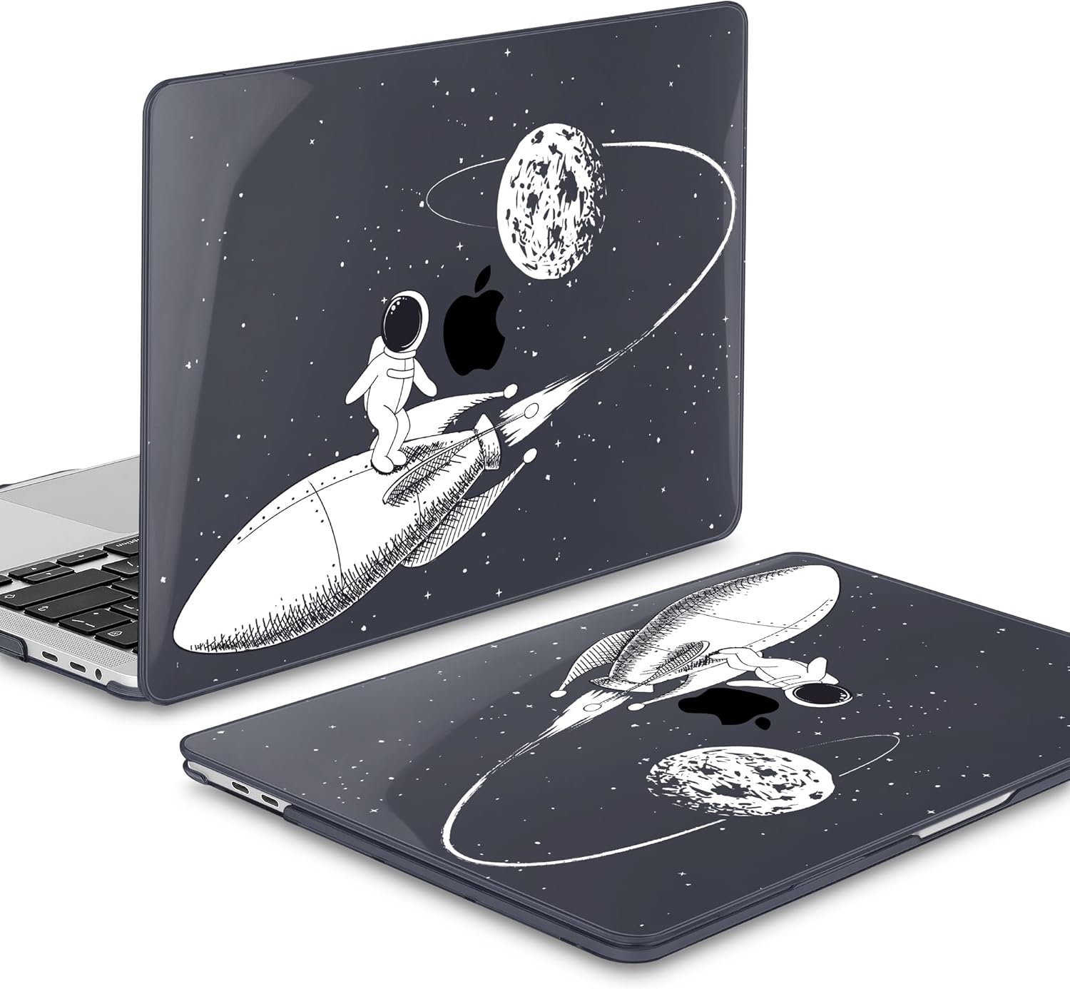 Mektron Case for MacBook Pro 16 Inch A2141 Cover 2019 Release 16" with Liquid Retina Display/Touch ID, Plastic Hard Shell with Keyboard Skin & Screen Protector & Dust Plug, Spaceman - Image 5