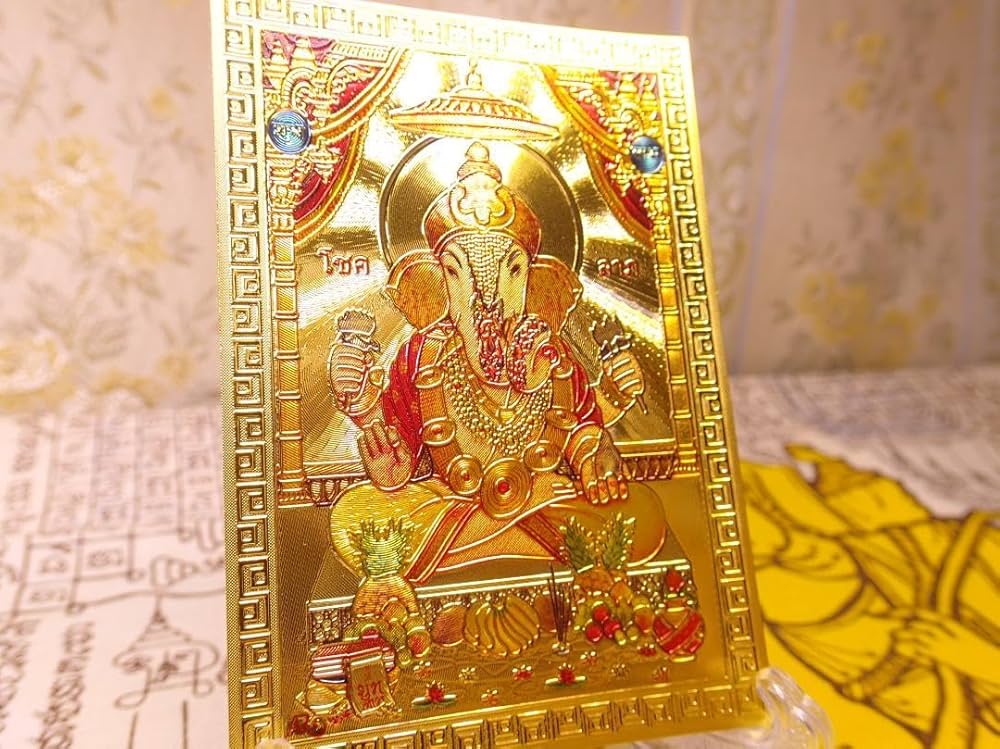 Amazon.co.jp: 金運の神 願いを叶えるお守り ガネーシャ神