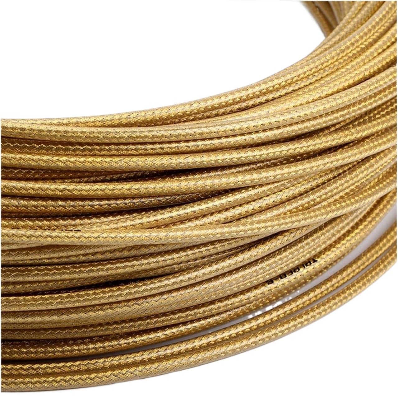 Bicycle Brake line, Bike Brake and Shift Cables 3.0M 5mm Multicolor 2-Pack(Shifting Gold)