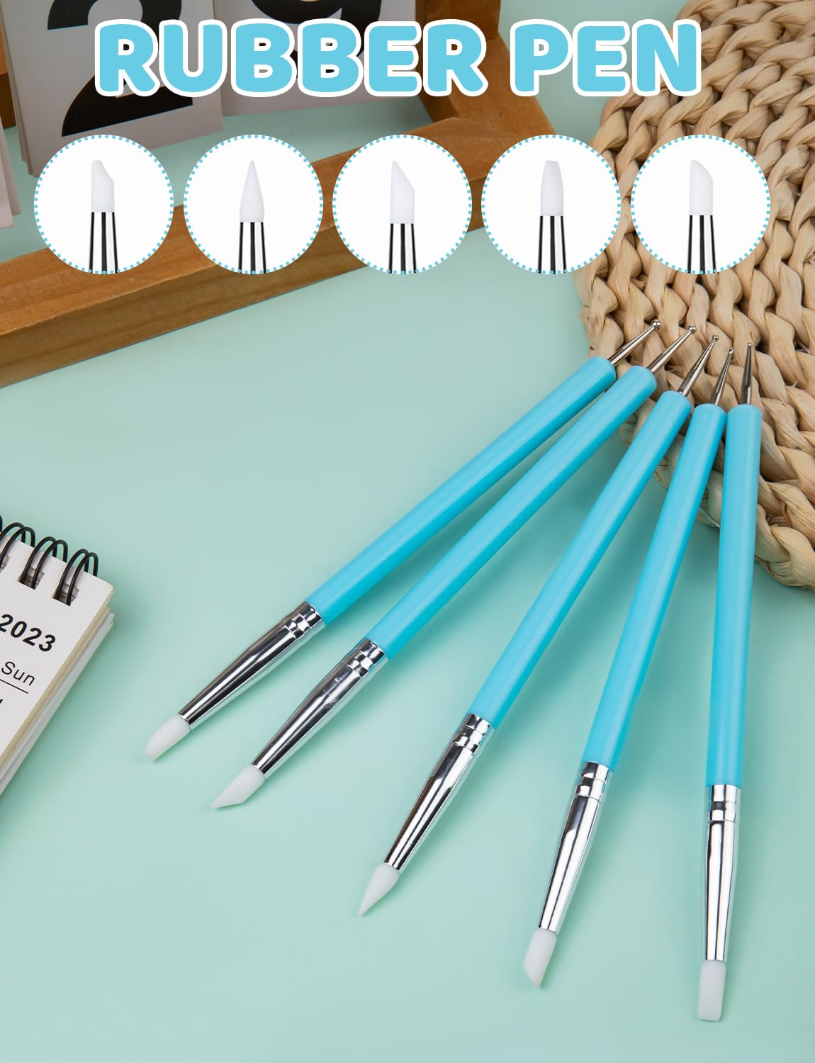 Clay Sculpting Tools Kit - 20 Piece Set for Pottery & Nail Art -2