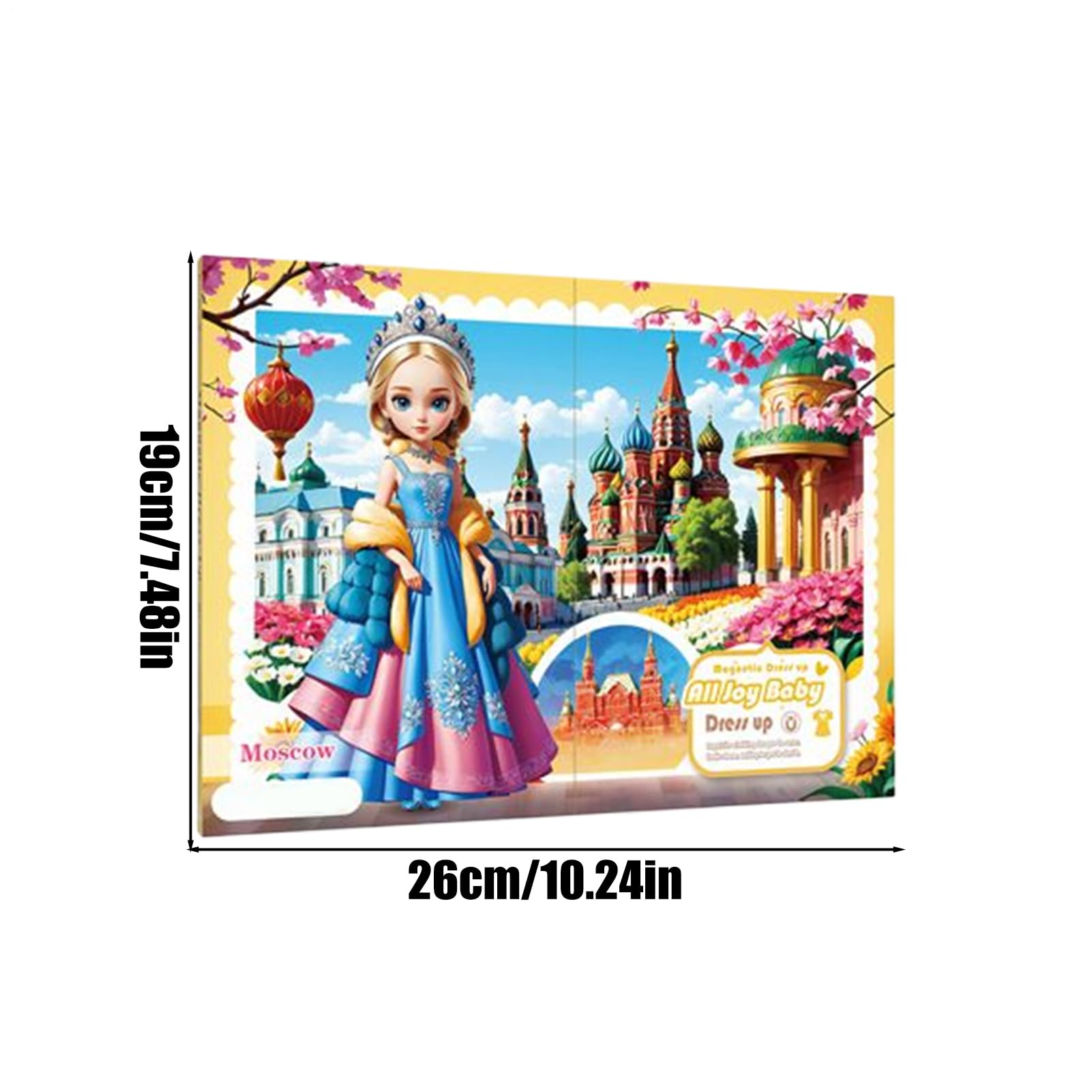 Magnetic Dress Up | Magnetic Stickers Princess Paper Dolls Playset - Jeu Éducatif Filles Voyage Scolaire Maison Cadeaux Noël Prix Classe