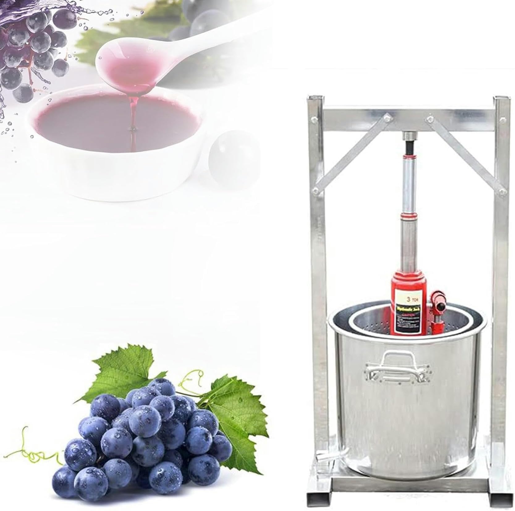 UWYTGF Grape Wine Press - Nature Juice Making for Grapecarrotorangeberry&Tincture&Herbal Press Fruit Wine Press for Carrotgrapeorangeberryvegetables