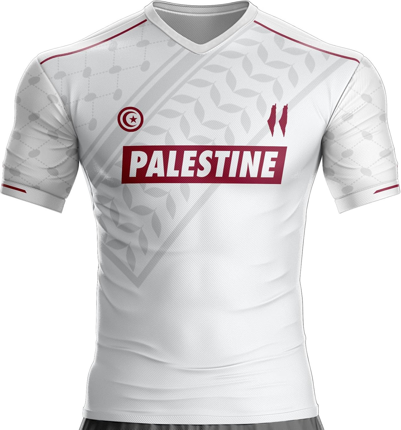 Palestine PL-347 Football Jersey Palestinian Flag